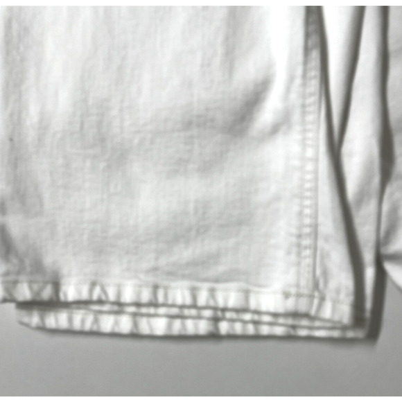 J Jill Mid Rise Boot Cut Jeans Size 12 White Stretch Pockets Western Boho - Picture 7 of 13